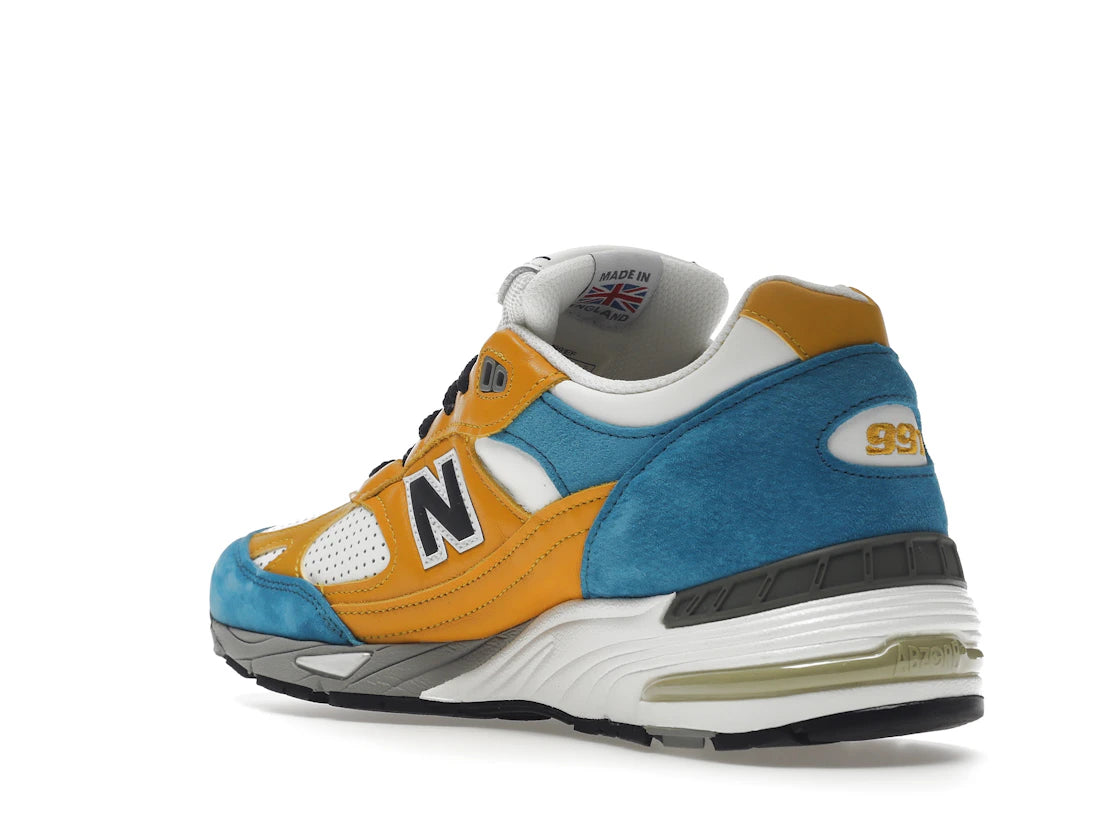 New Balance 991 MiUK SNS Blue Yellow - vue secondaire B