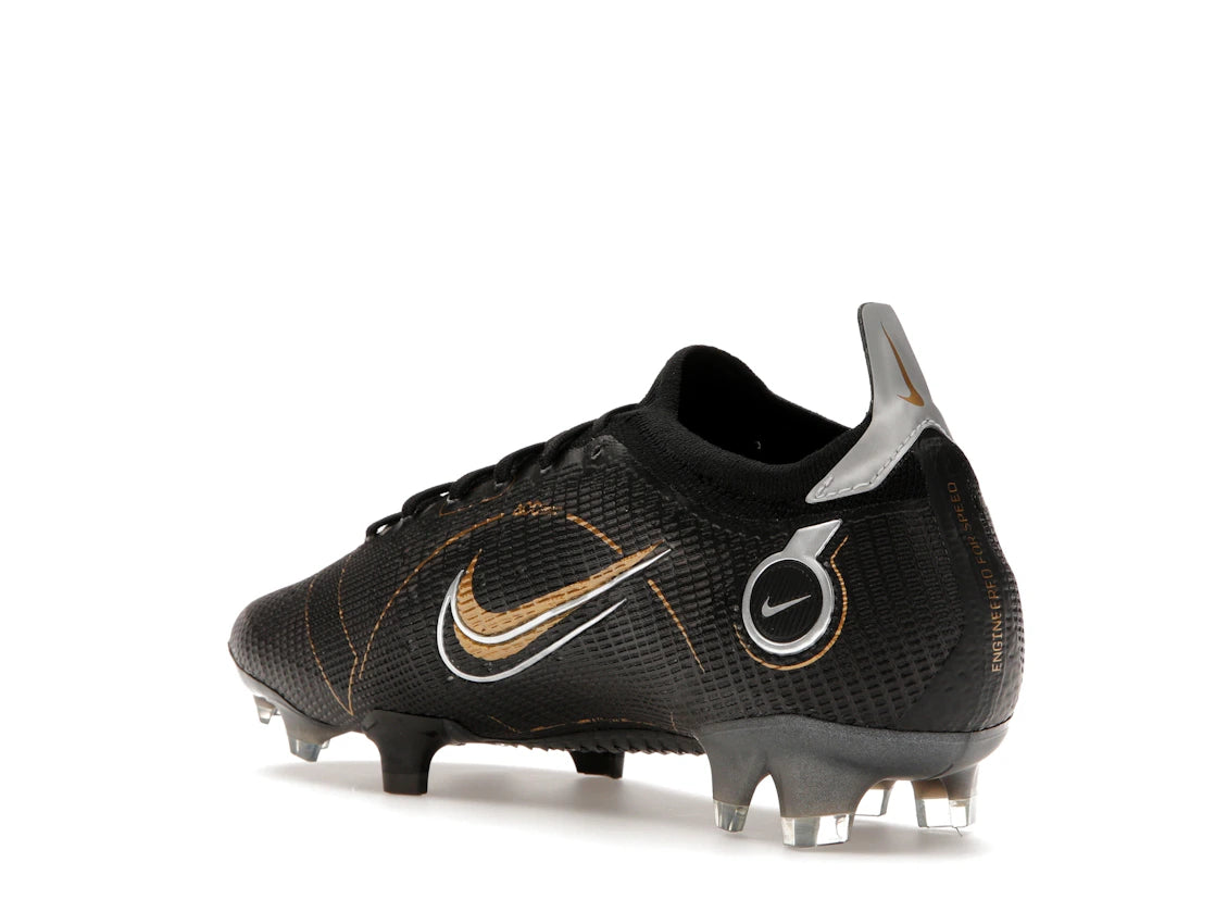 Nike Mercurial Vapor 14 Elite FG Black Metallic Silver Cave Stone Metallic Gold - vue secondaire B