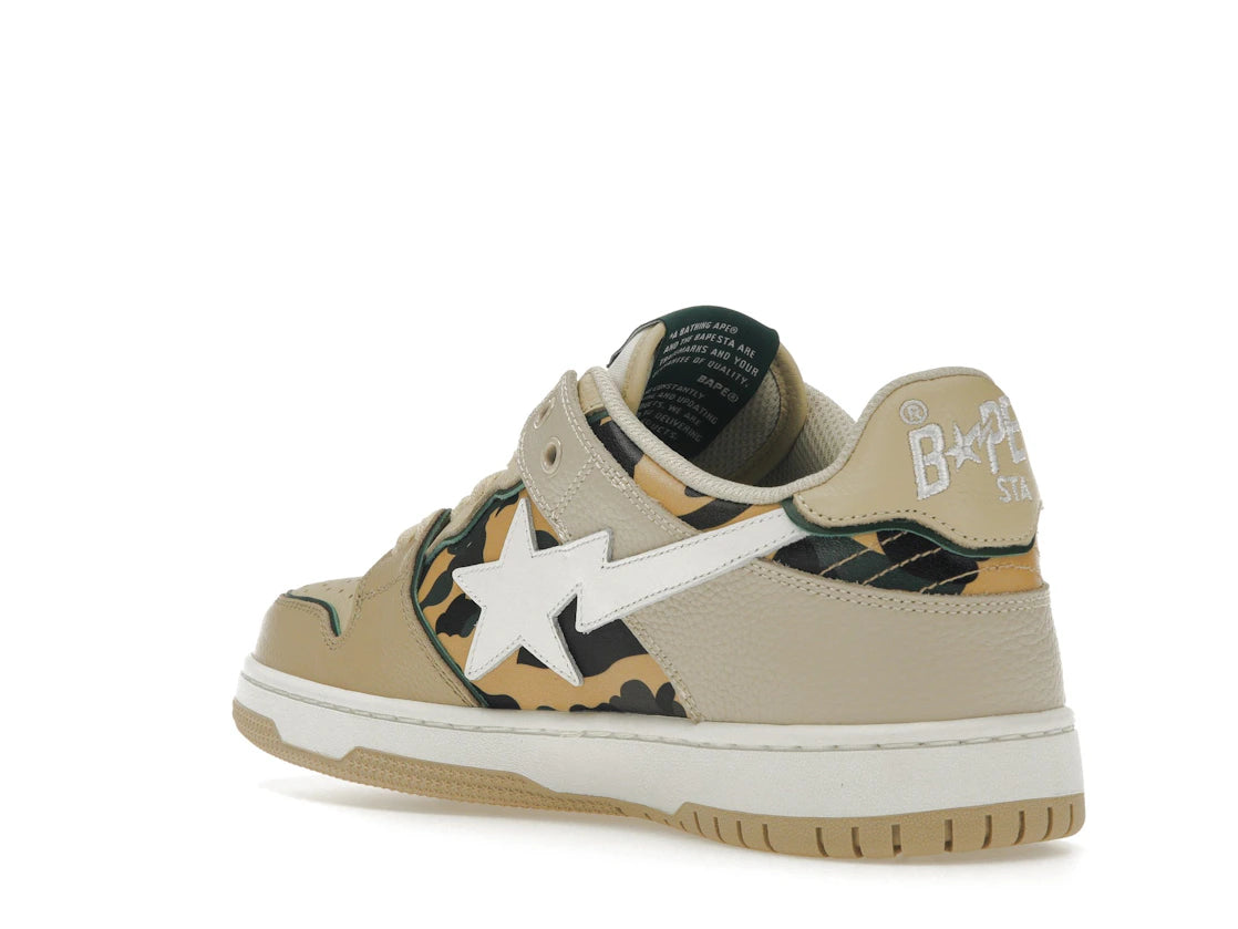 A Bathing Ape Sk8 Sta Beige Yellow Camo - vue secondaire B