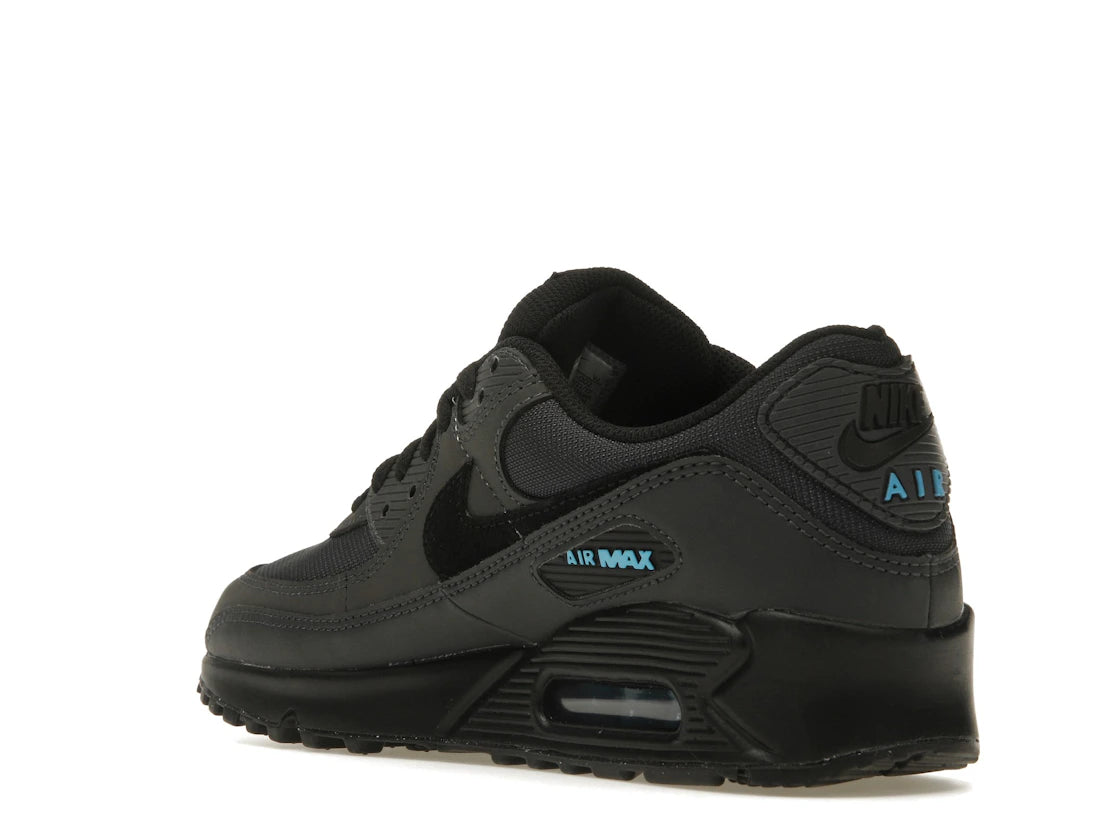 Nike Air Max 90 Dark Smoke Grey Laser Blue - vue secondaire B