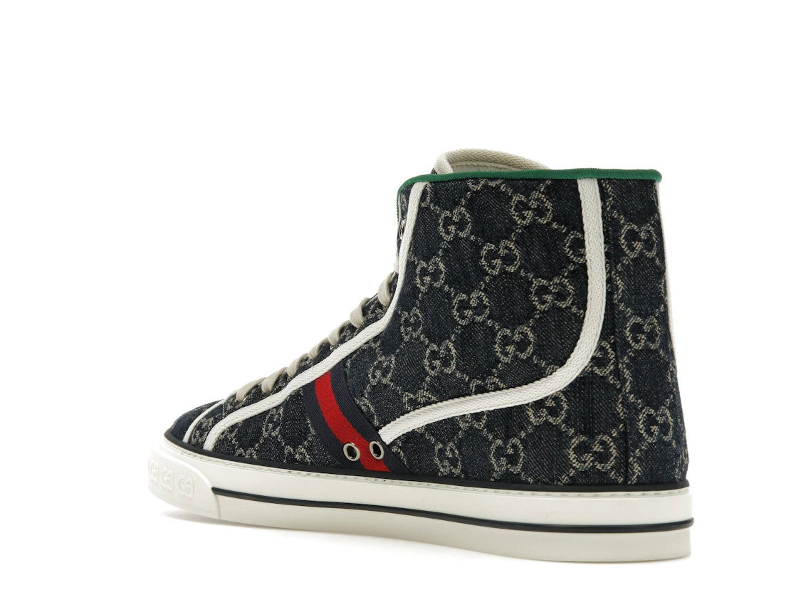 Gucci Tennis 1977 High Top Sneaker Blue - vue secondaire B