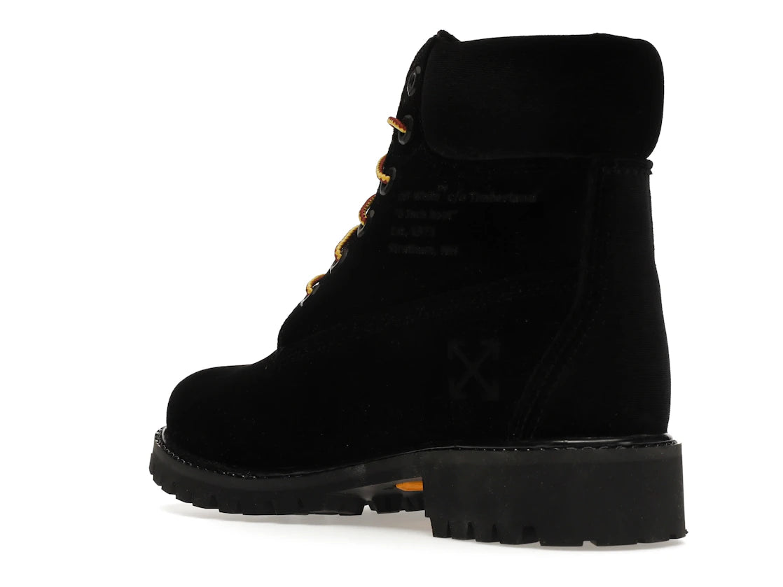 Off-White x Timberland Black Velvet (Women's) - vue secondaire B