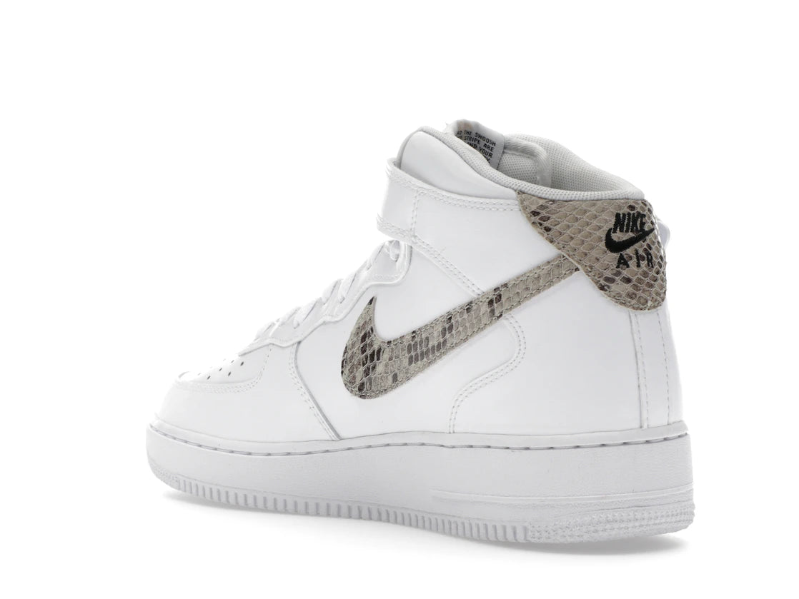 Nike Air Force 1 '07 Mid White Snake Swoosh (Women's) - vue secondaire B
