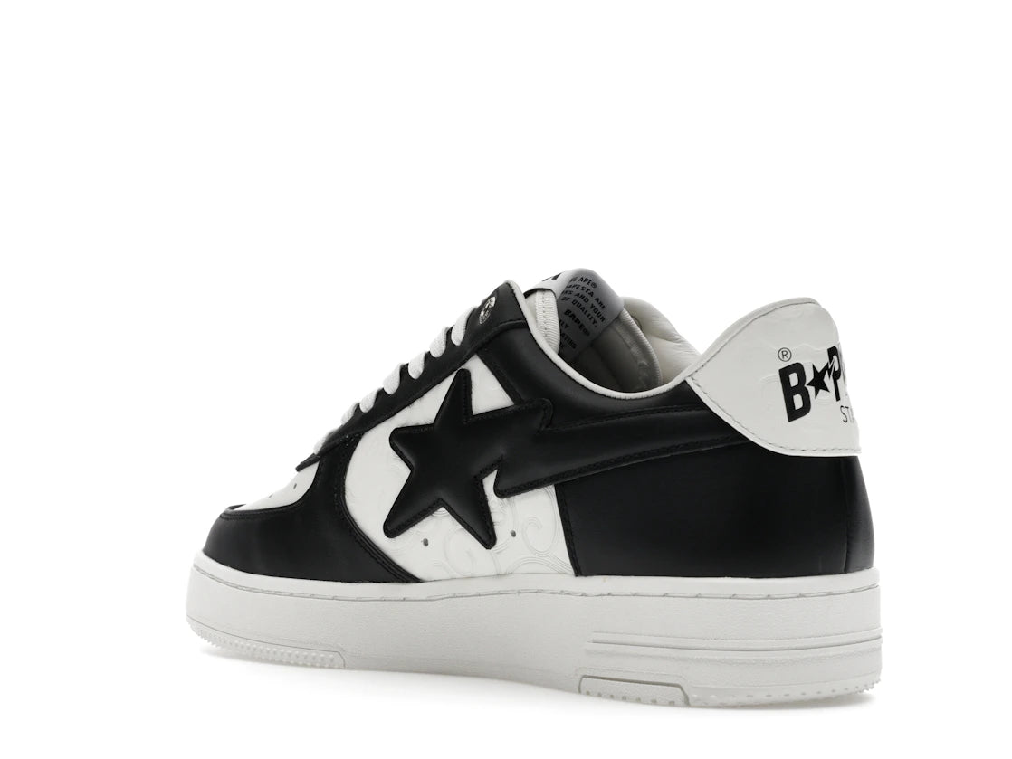 A Bathing Ape Bape Sta Low #3 White Black Cloud Camo - vue secondaire B