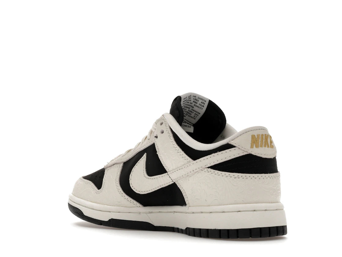Nike Dunk Low Embossed Black Sail (Women's) - vue secondaire B