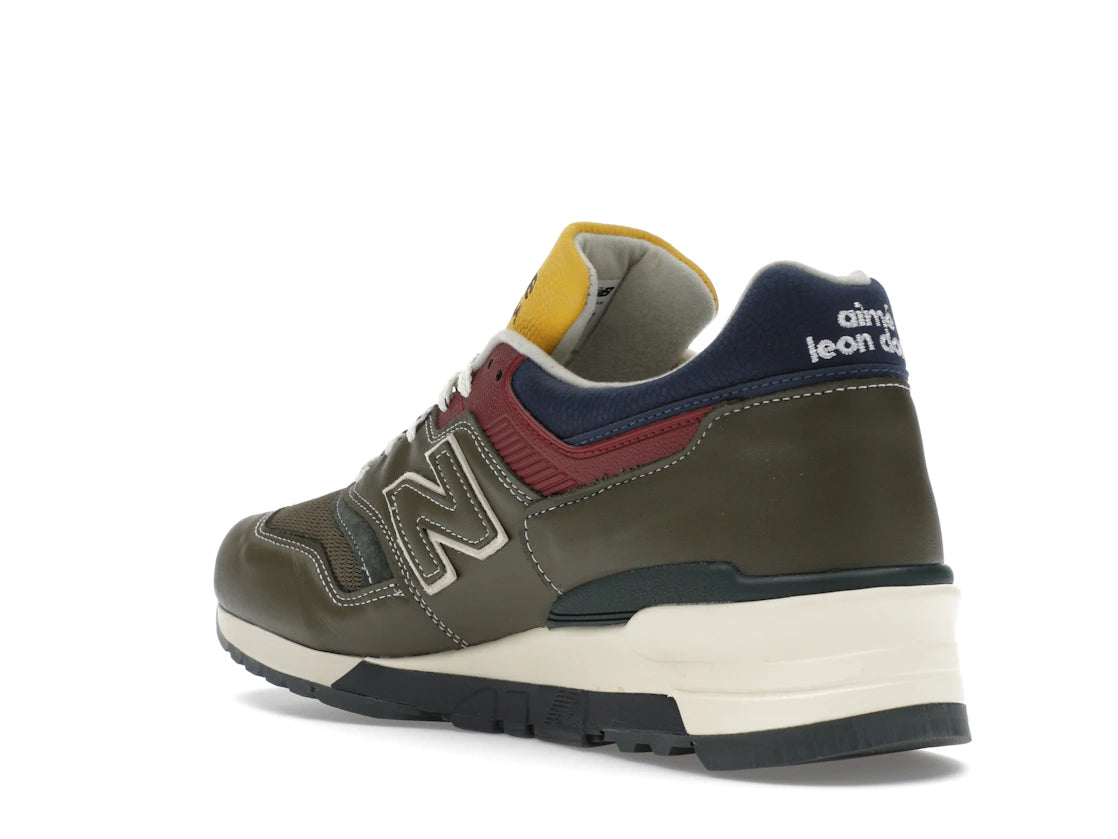 New Balance 997 MiUSA Aimé Leon Dore Dark Moss Angora - vue secondaire B