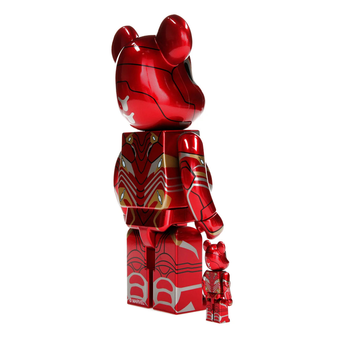 Bearbrick x Marvel Iron Man Mark 50 100% & 400% Set - vue secondaire B