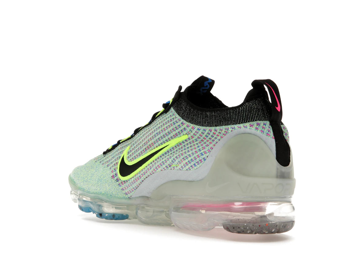 Nike Air VaporMax 2021 Flyknit Next Nature Volt Photo Blue - vue secondaire B