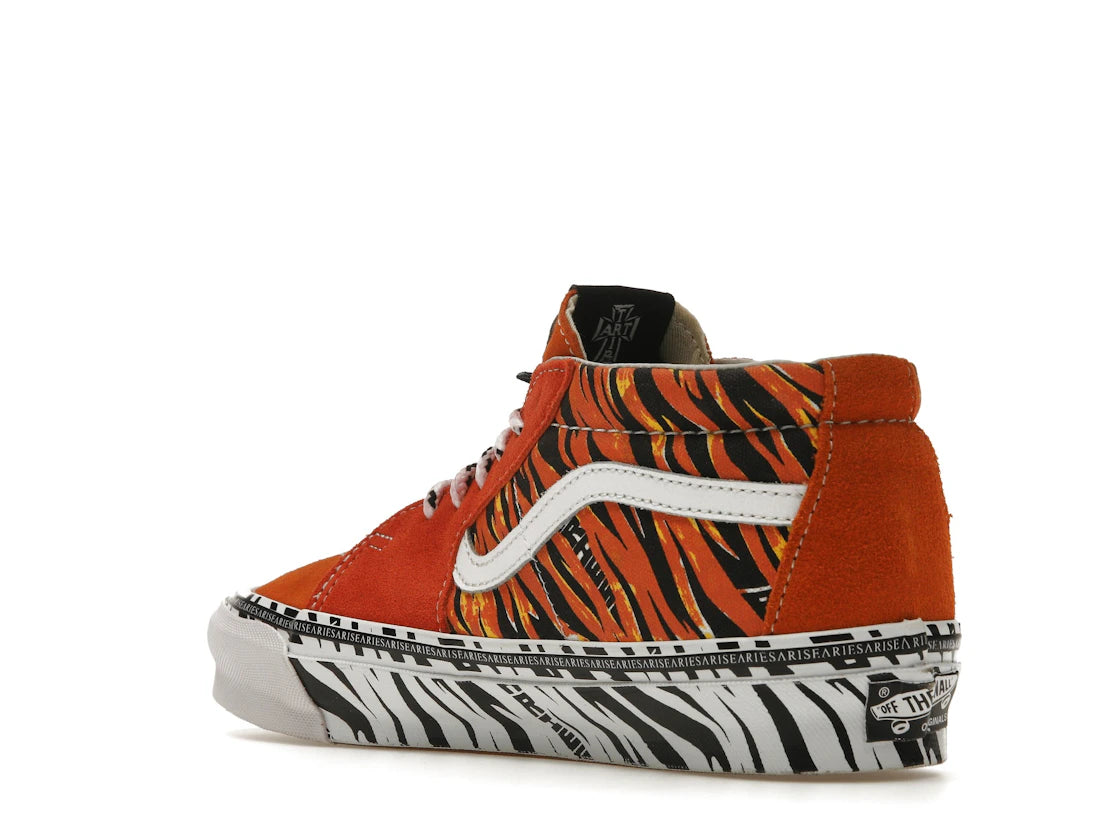 Vans Vault UA OG Sk8-Mid LX Aries Tiger Orange - vue secondaire B