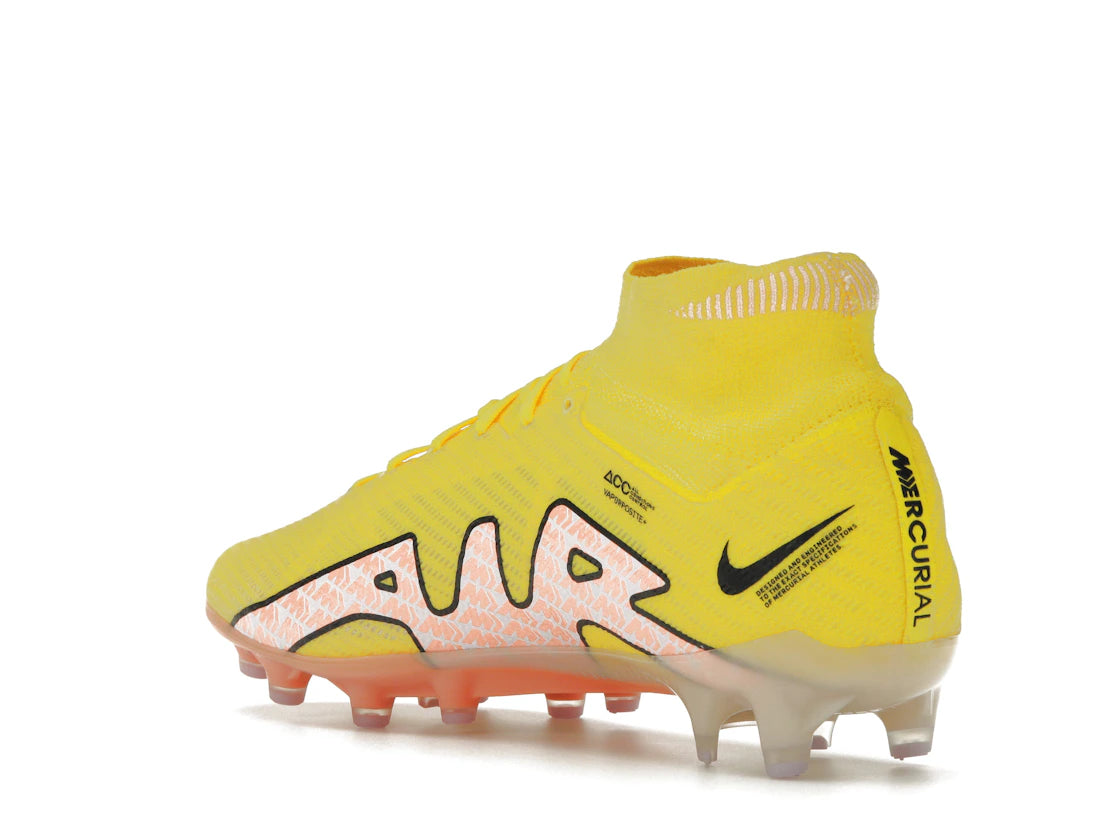 Nike Zoom Mercurial Superfly 9 Elite AG-Pro Yellow Strike Sunset Glow - vue secondaire B