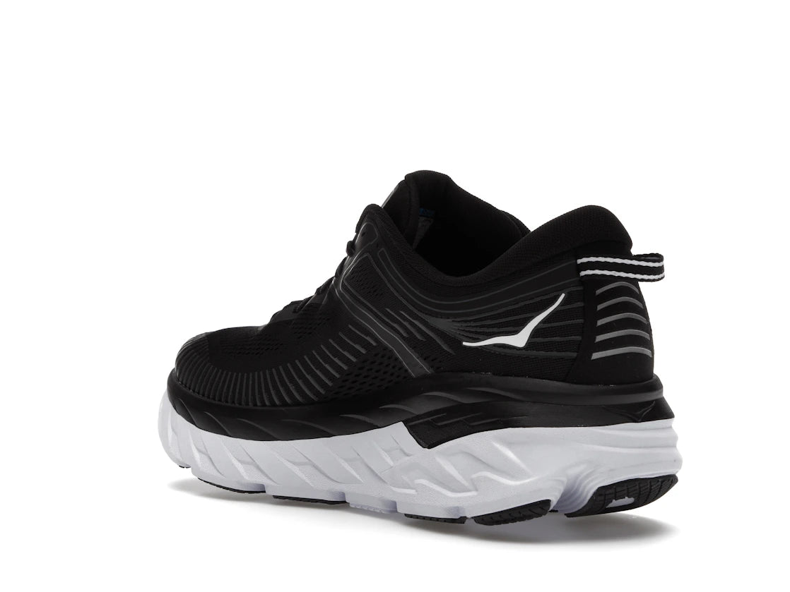 Hoka One One Bondi 7 Black White - vue secondaire B