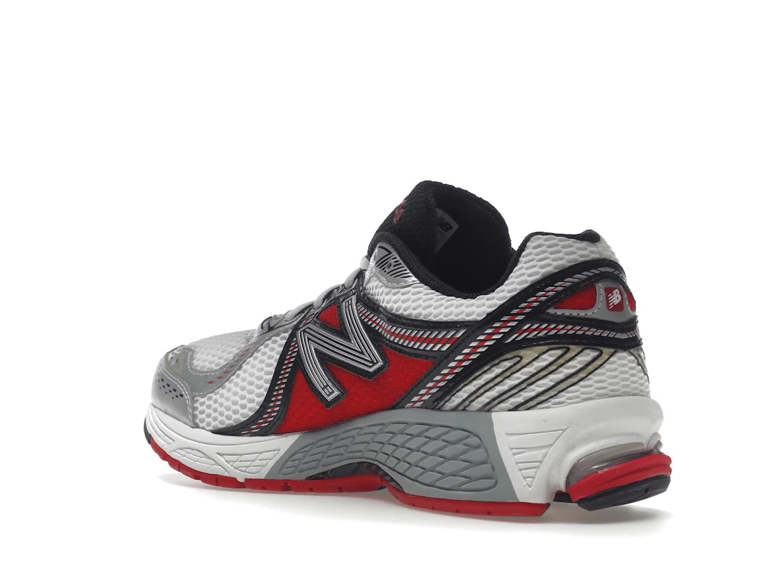 New Balance 860v2 White Silver Red - vue secondaire B