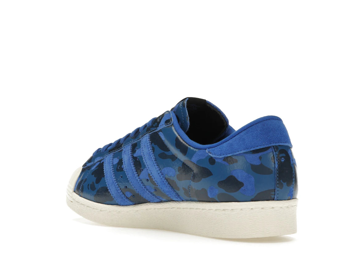 adidas Superstar 80s Undefeated Bape Blue Camo - vue secondaire B