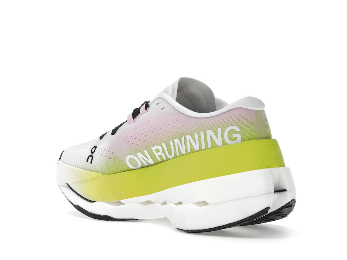 On Running Cloudboom Max Lime Raspberry - vue secondaire B