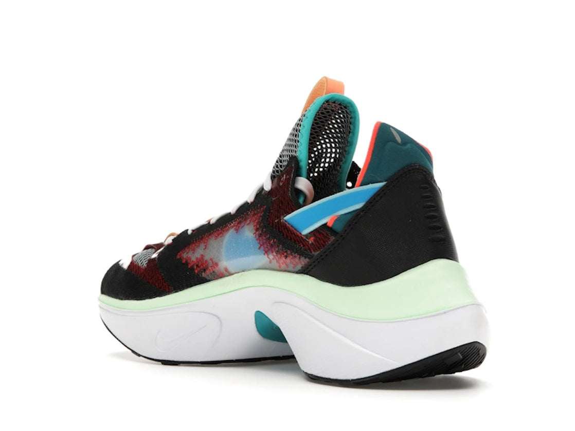 Nike Dmnsix N110 Flyknit Black Blue Hero University Red - vue secondaire B