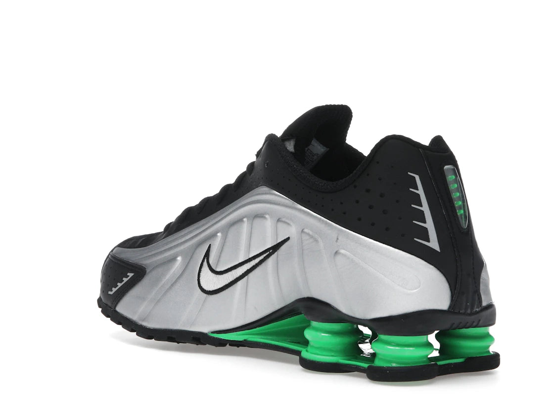 Nike Shox R4 Metallic Silver Green Shock - vue secondaire B