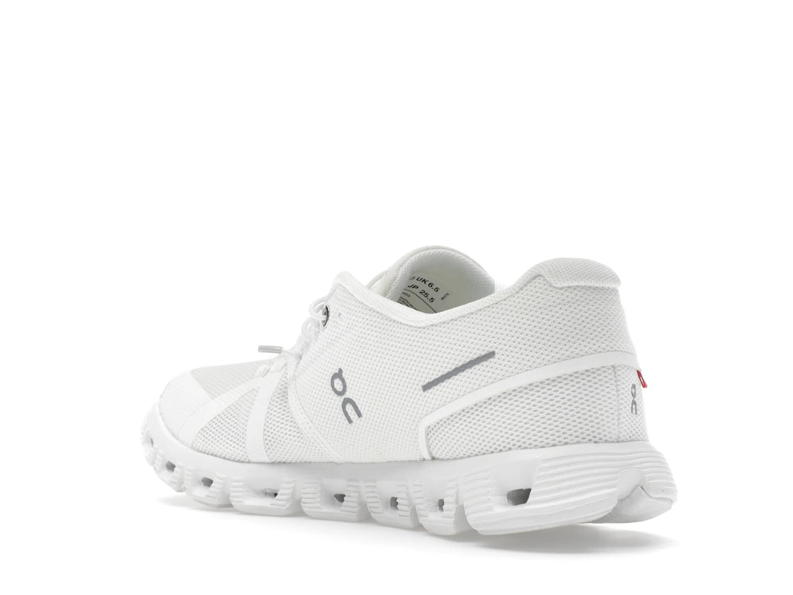 On Running Cloud 5 All White (Women's) - vue secondaire B
