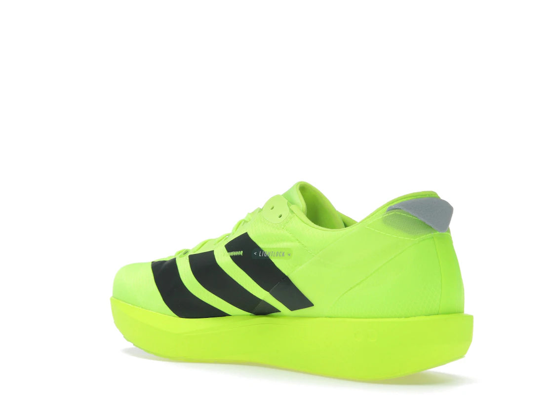 adidas Adizero Adios 9 Lucid Lemon Black - vue secondaire B