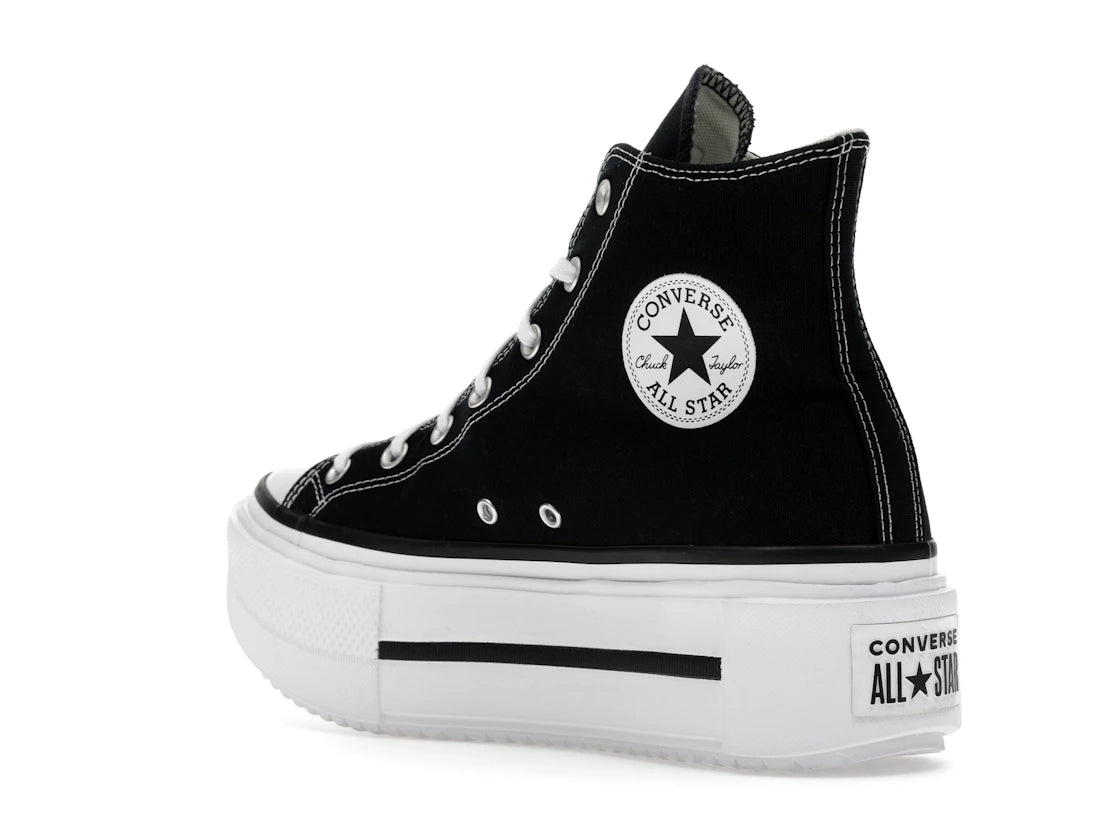 Converse Chuck Taylor All Star Lift Double Stack Hi Black White - vue secondaire B