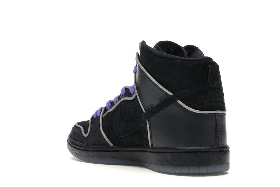 Nike SB Dunk High Schwarz Lila Box - vue secondaire B