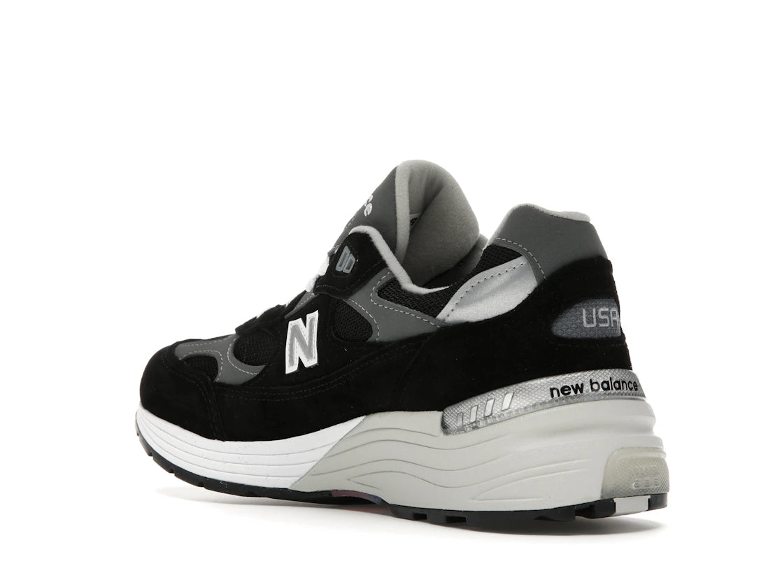 New Balance 992 Black Grey Suede - vue secondaire B