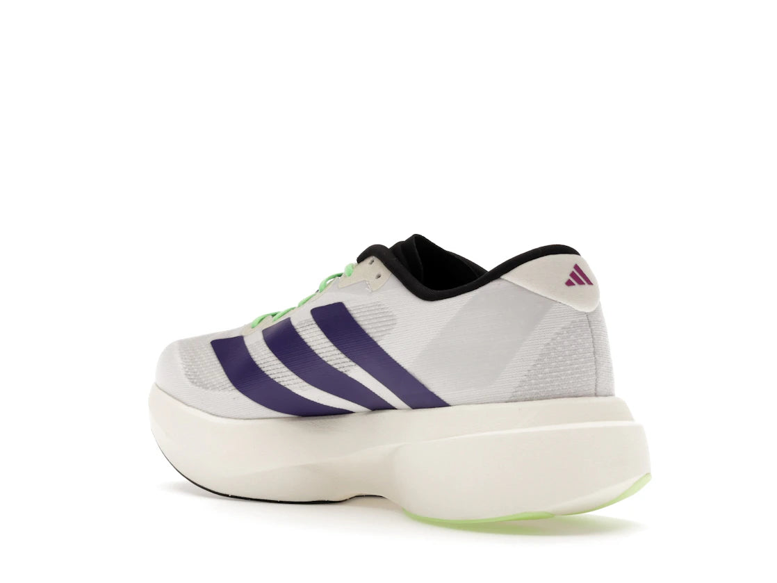 adidas Adizero Evo SL White Purple Lime Burst - vue secondaire B
