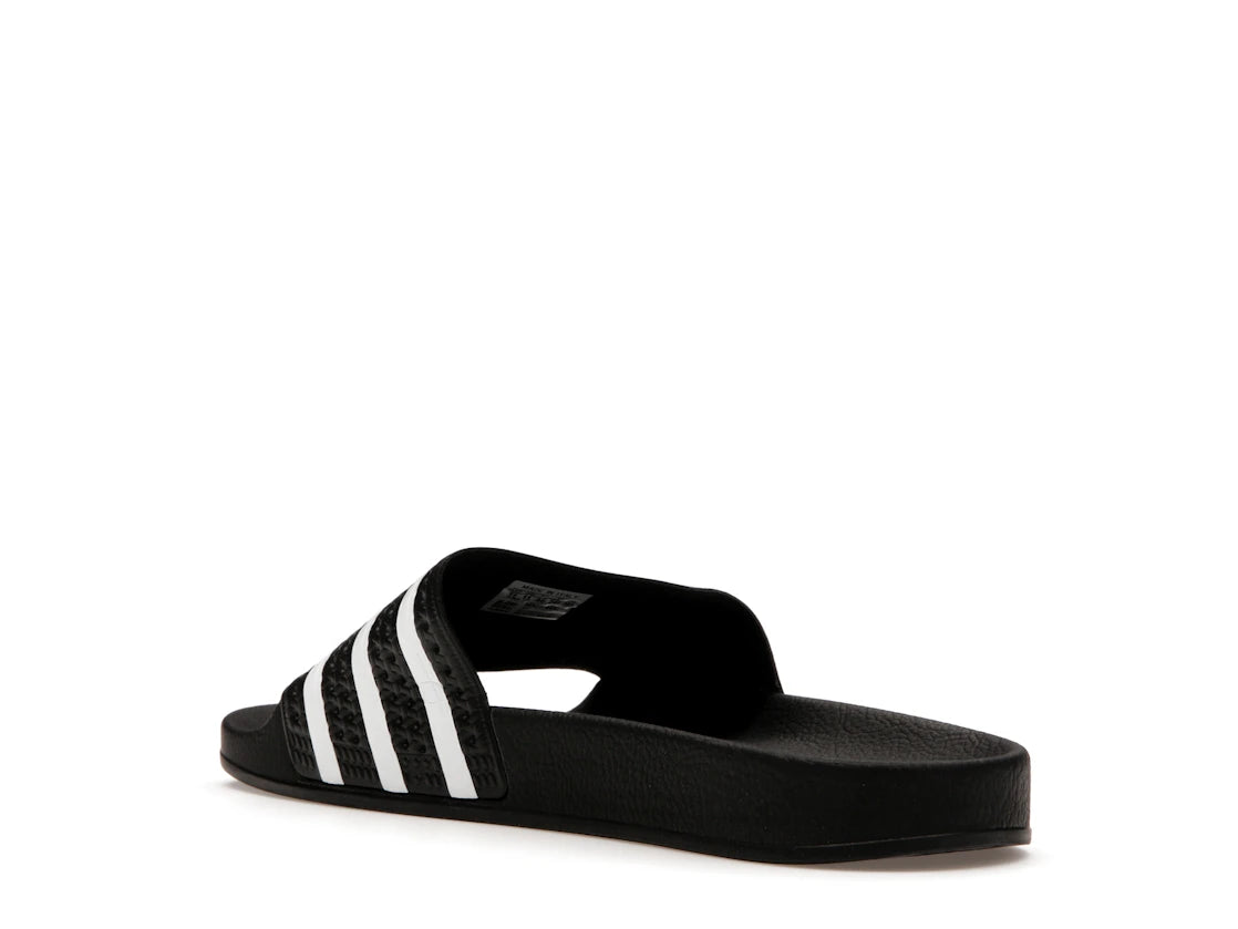 adidas Adilette Slides Black White - vue secondaire B