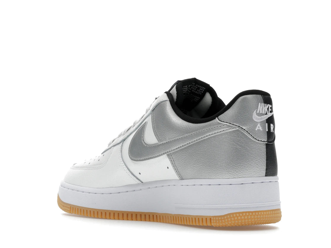 Nike Air Force 1 Low '07 LV8 White Black Metallic Silver - vue secondaire B