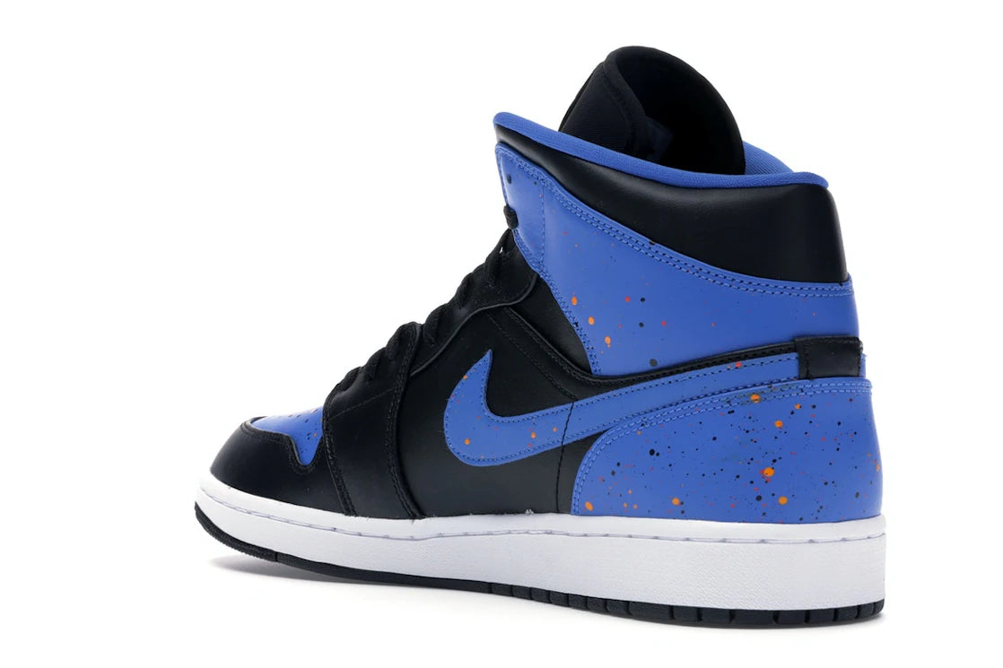Jordan 1 Mid Royal Paint Splatter - vue secondaire B