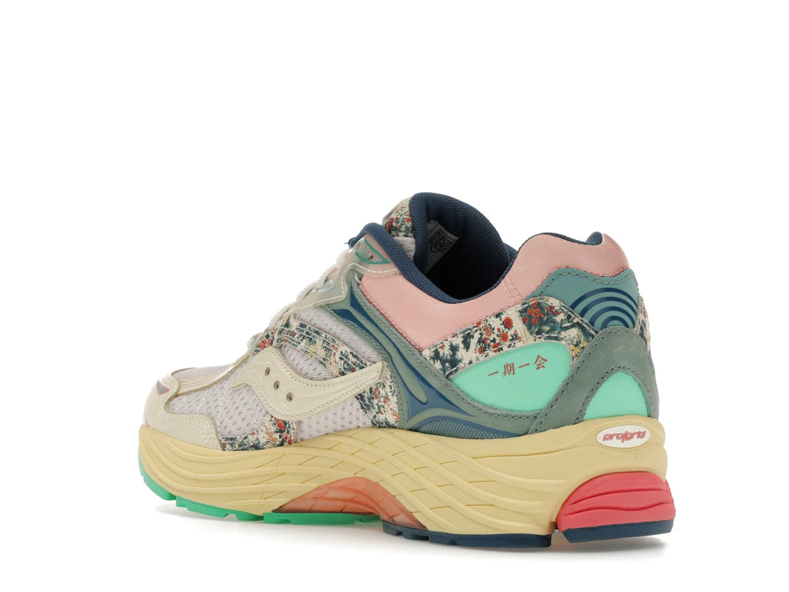Saucony ProGrid Omni 9 Floral Beige Blue - vue secondaire B