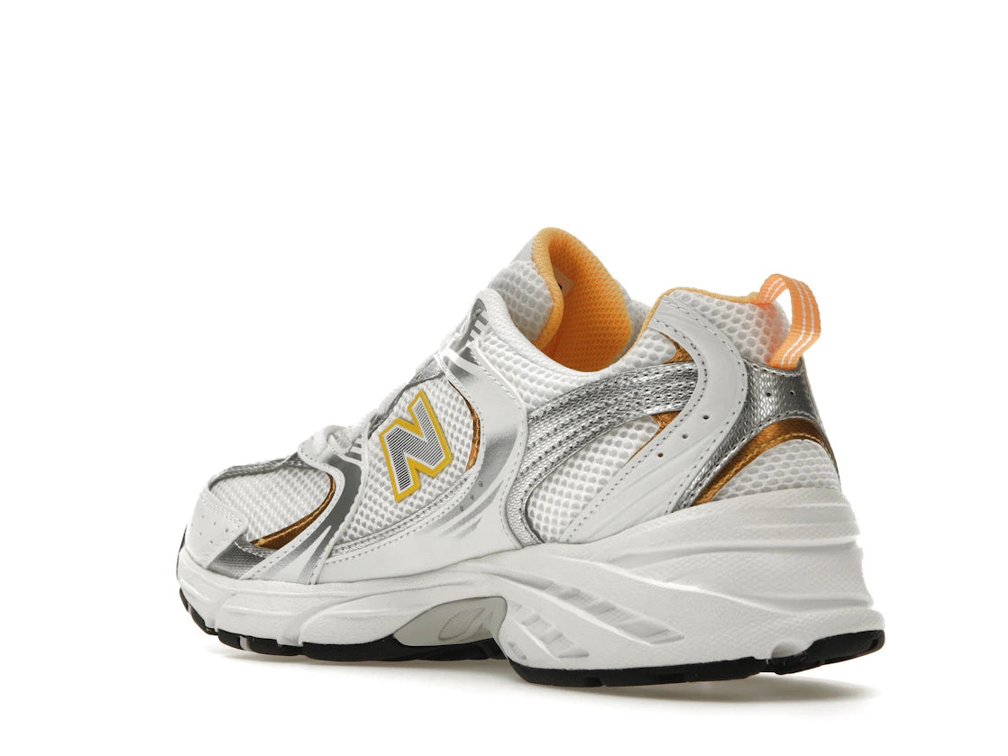 New Balance 530 White Vibrant Apricot Silver Metallic - vue secondaire B