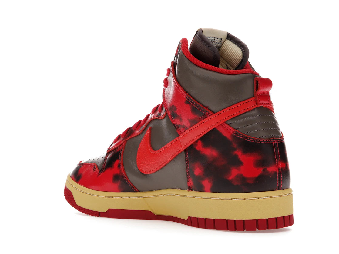 Nike Dunk High 1985 Red Acid Wash - vue secondaire B