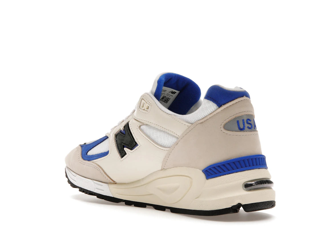 New Balance 990v2 MiUSA White Blue - vue secondaire B
