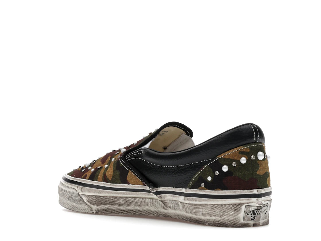 Vans LX Classic Slip-On 98 Pearlized Pack Camo Black - vue secondaire B