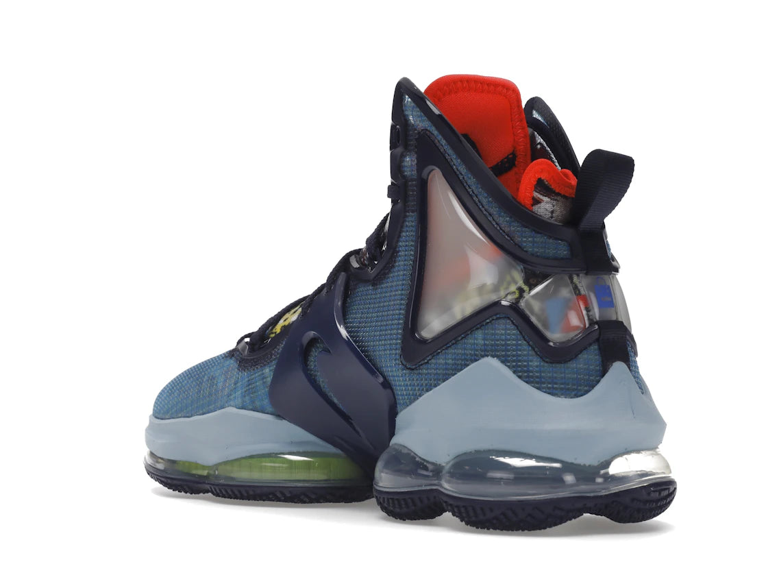 Nike LeBron 19 Fast Food Dutch Blue - vue secondaire B