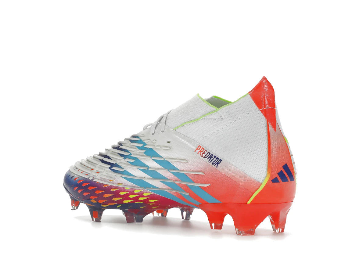 adidas Predator Edge.1 FG White Solar Yellow Power Blue - vue secondaire B