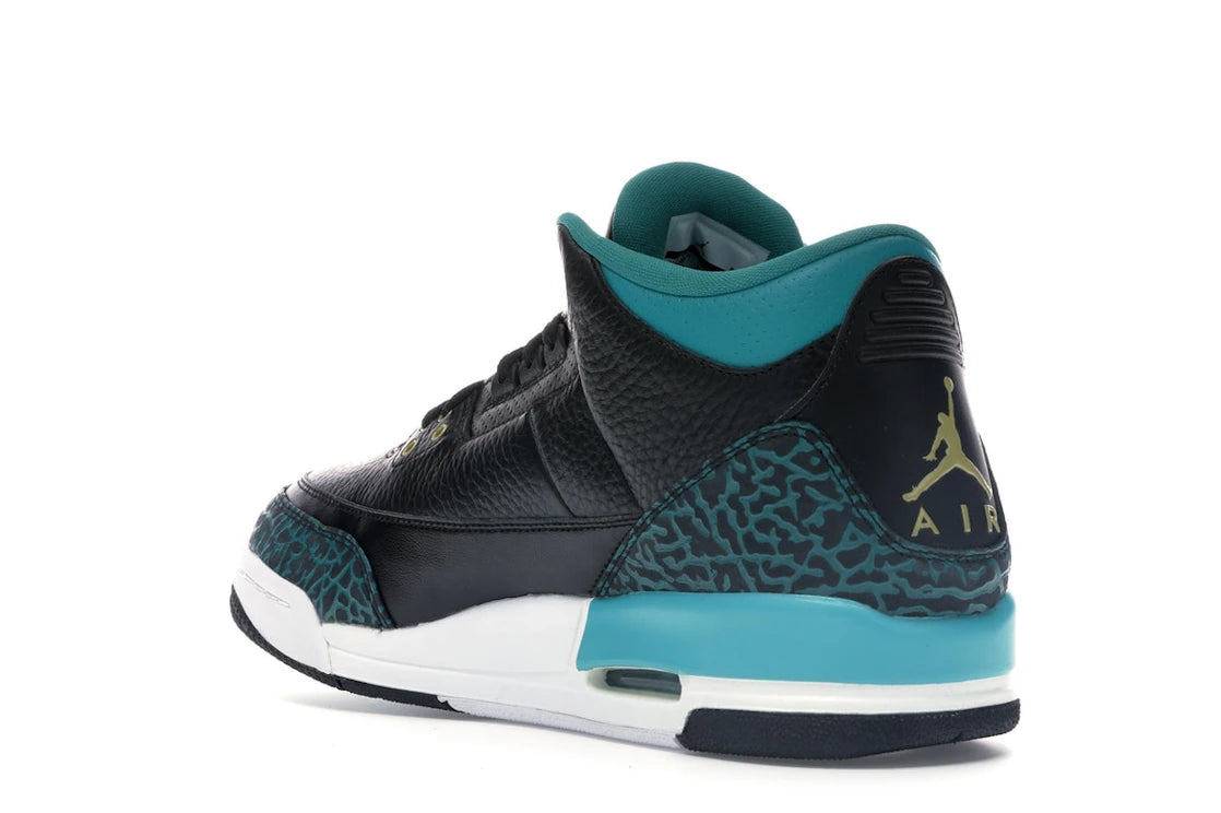 Jordan 3 Retro Rio Teal (GS) - vue secondaire B