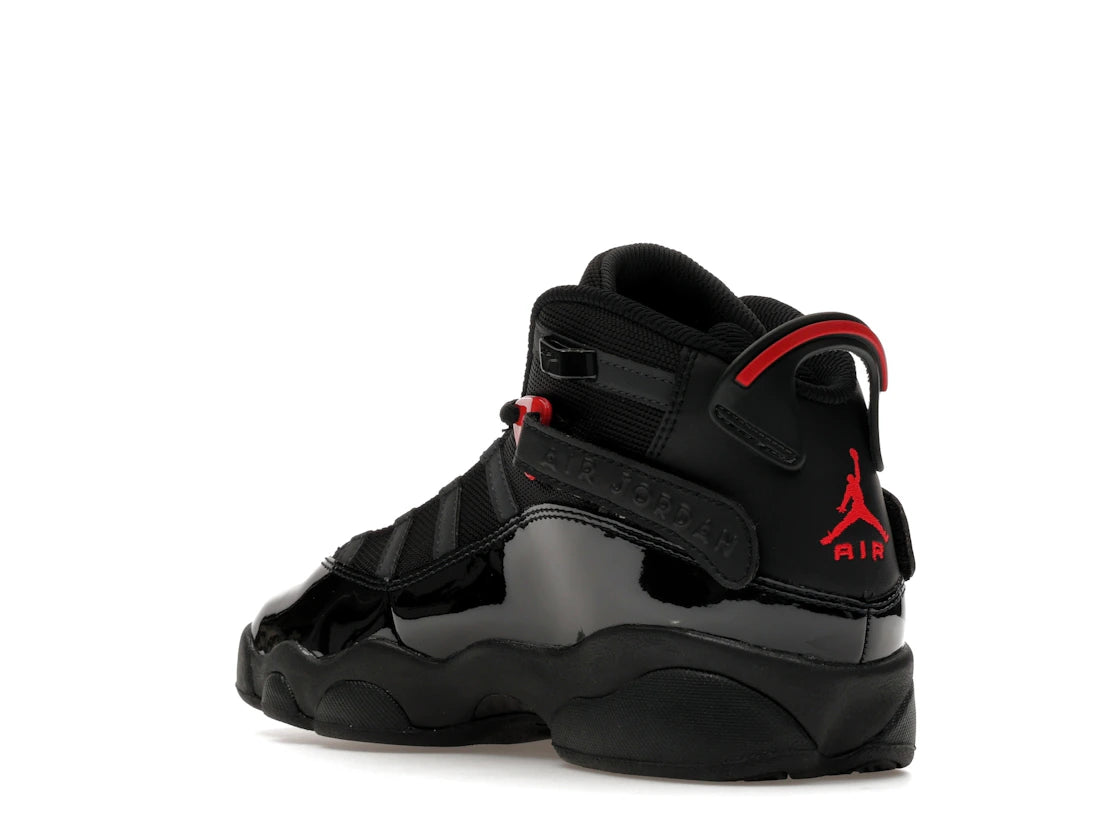 Jordan 6 Rings Black Anthracite Fire Red (GS) - vue secondaire B