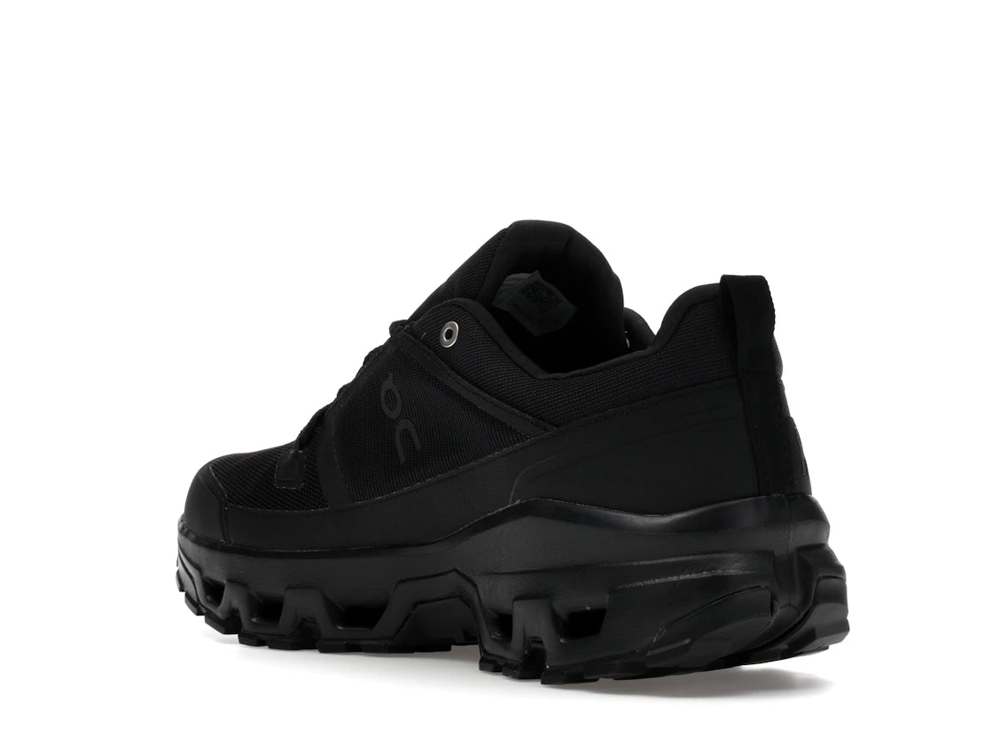 On Running Cloudrock Low Waterproof All Black - vue secondaire B