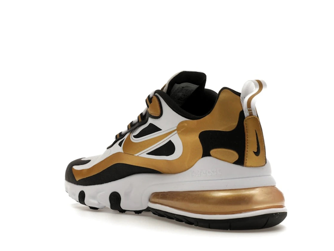 Nike Air Max 270 React White Metallic Gold - vue secondaire B
