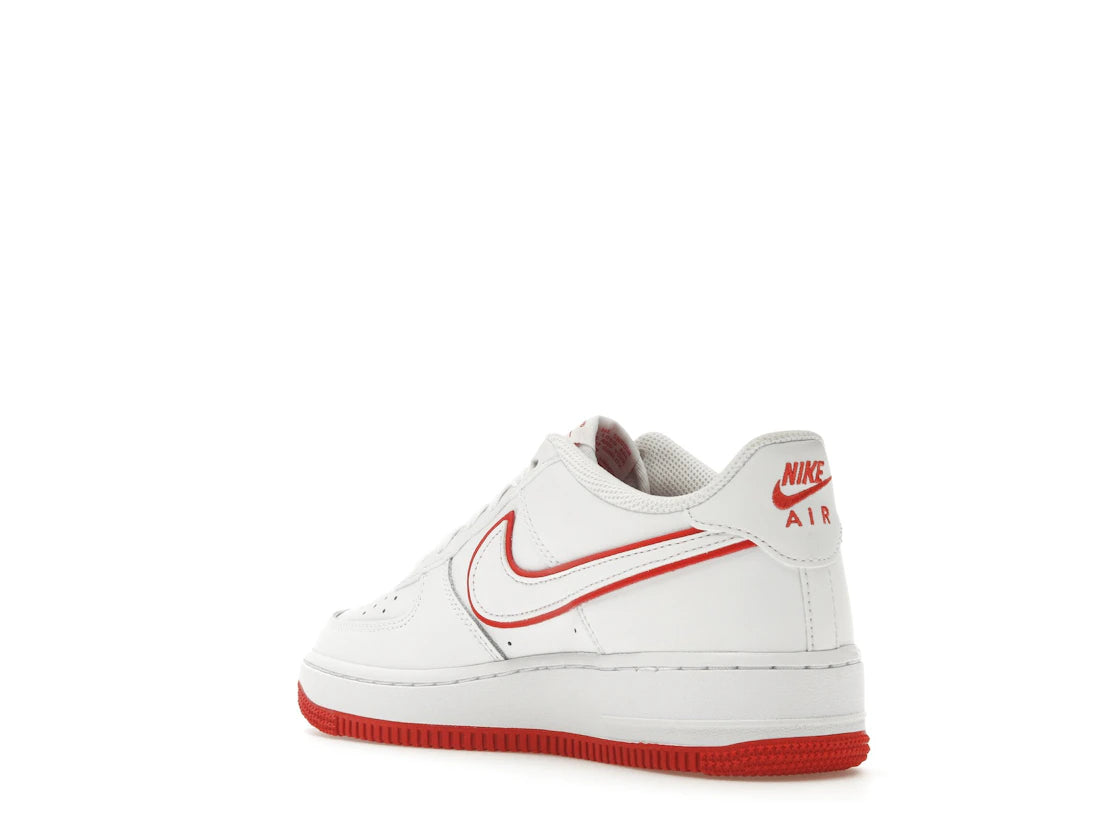 Nike Air Force 1 Low White Picante Red (GS) - vue secondaire B