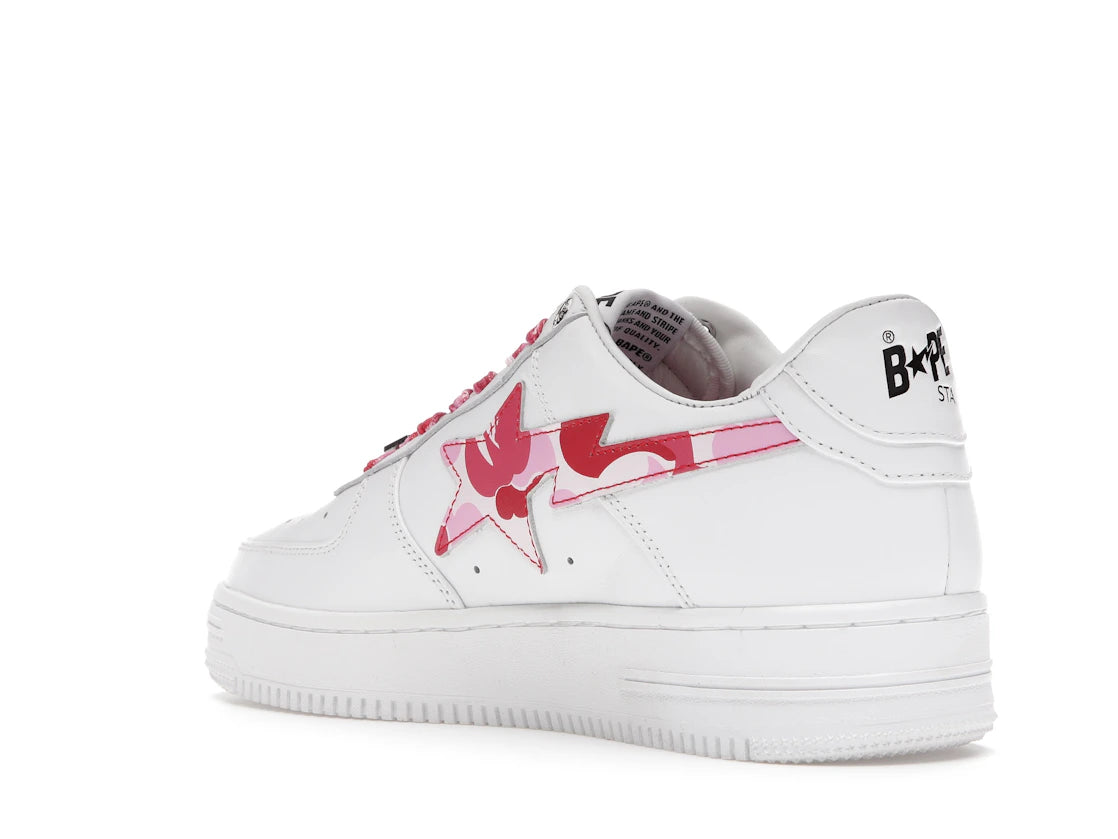 A Bathing Ape Bape Sta Low White ABC Camo Pink (2021) - vue secondaire B