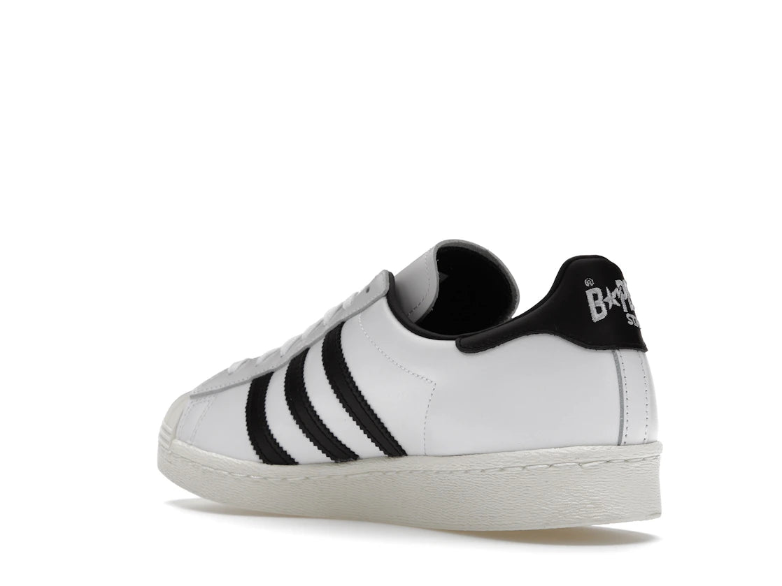 adidas Superstar 80s Bape White Black - vue secondaire B