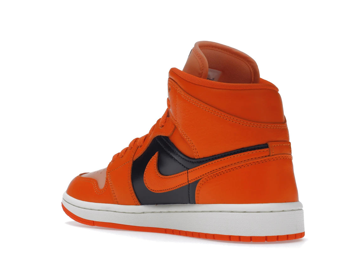 Jordan 1 Mid SE Rush Orange Crimson Bliss (Women's) - vue secondaire B