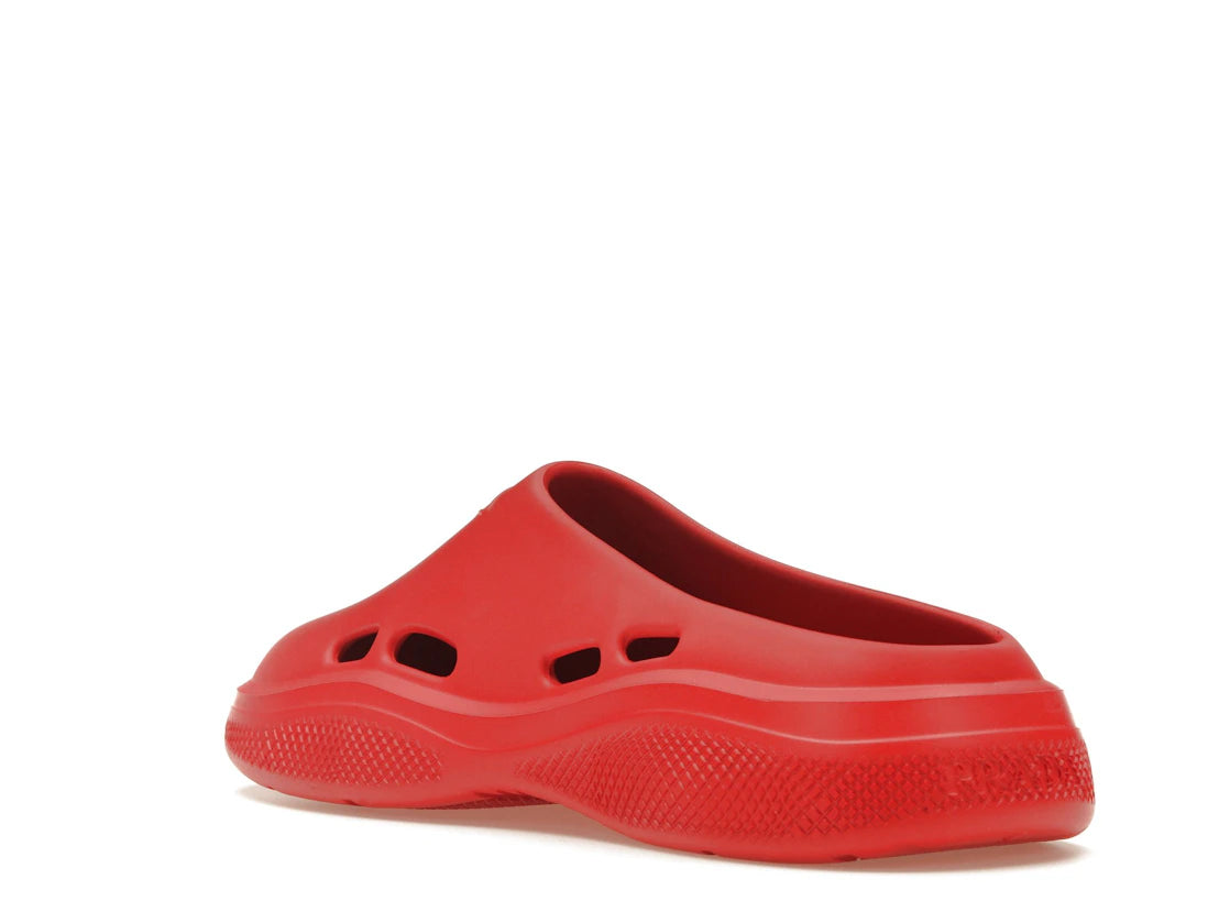 Prada Foam Rubber Mule Red - vue secondaire B