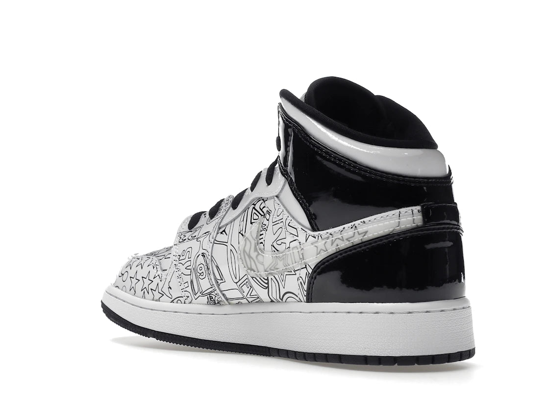 Jordan 1 Mid SE DIY (GS) - vue secondaire B