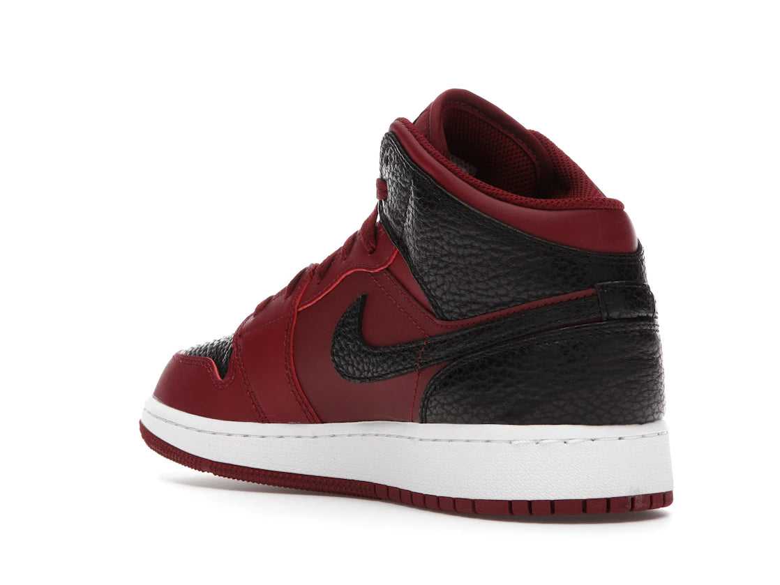 Jordan 1 Mid Team Red Black White (GS) - vue secondaire B