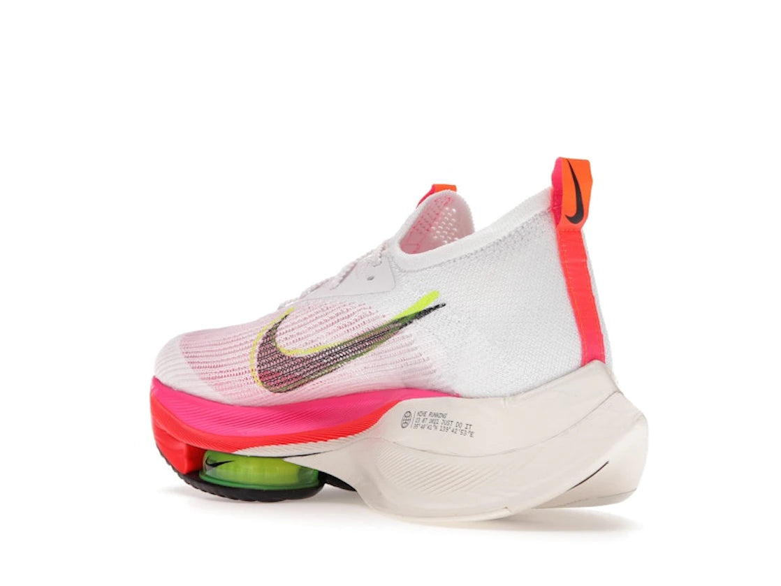 Nike Air Zoom Alphafly Next% Flyknit White Pink - vue secondaire B