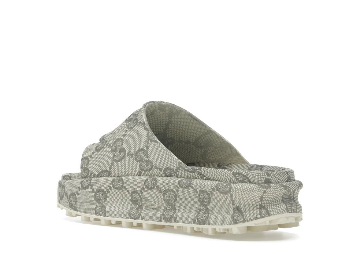 Gucci GG Slide Sandal Interlocking G Beige Ebony - vue secondaire B