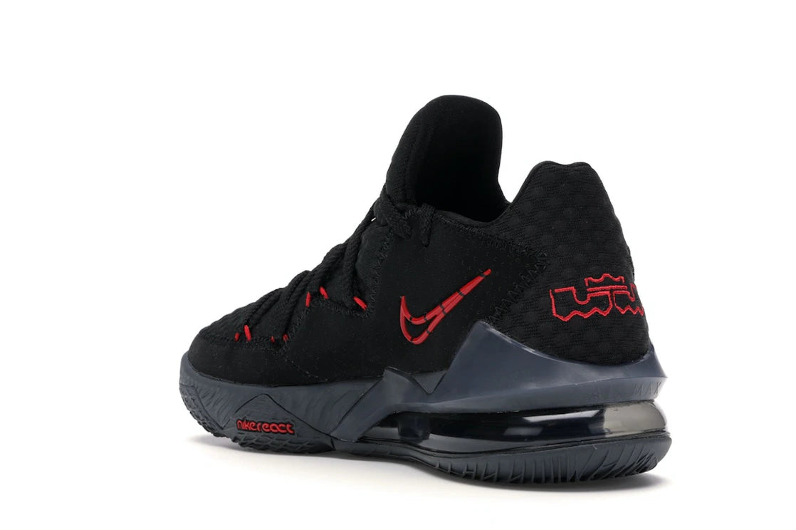 Nike LeBron 17 Low Black Red Dark Grey - vue secondaire B